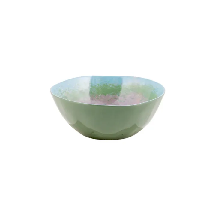 Bo-Camp - Melamine 12-delig servies Halo - blauw/groen