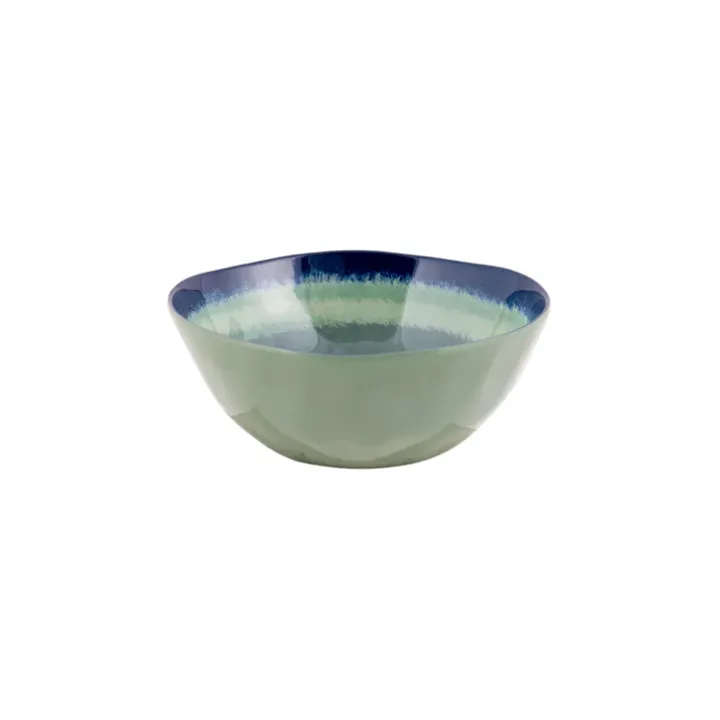 Bo-Camp - Melamine 12-delig servies Halo - blauw/groen