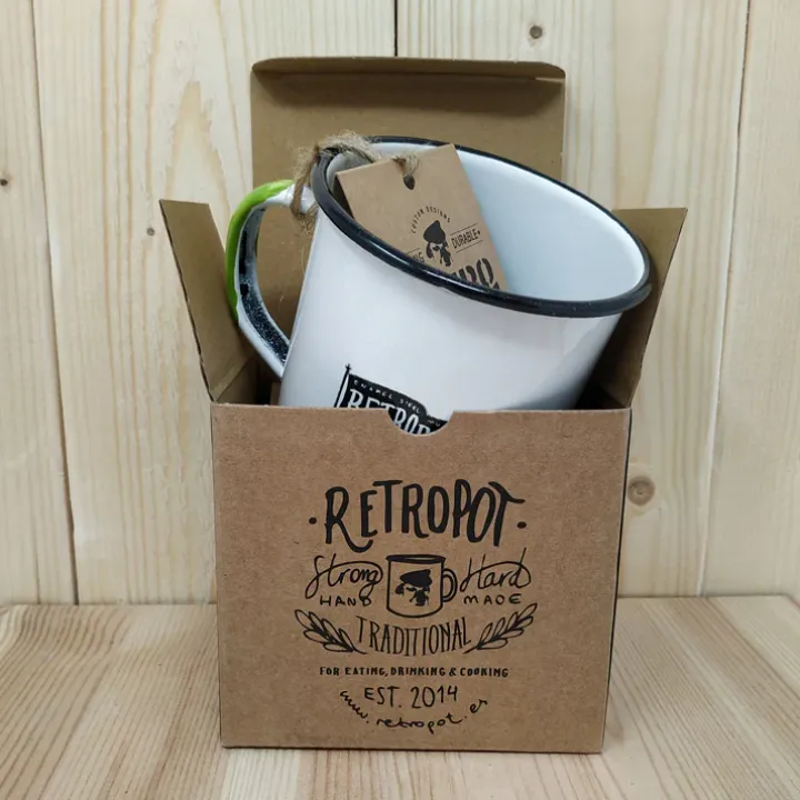 Emaille Beker Be Tree - Retropot