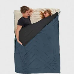 Fleece slaapzak camp vibes greengabel-Glaravans