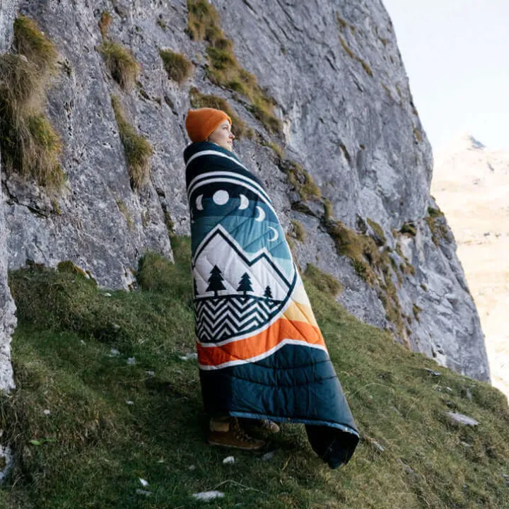 Fleece slaapzak camp vibes greengabel-Glaravans