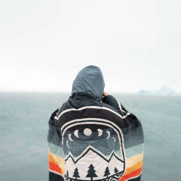 Fleece slaapzak camp vibes greengabel-Glaravans