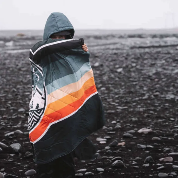 Fleece slaapzak camp vibes greengabel-Glaravans