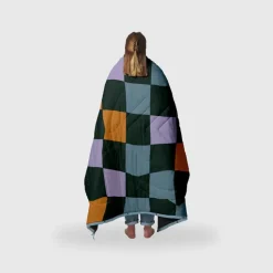 Fleece slaapzak Checkers