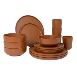 Glaravans - Bo-Camp - Melamine 16-Delig Servies Patom