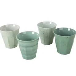 Glaravans - Bo-Camp - Melamine 16-Delig Servies Mix & Match Groen
