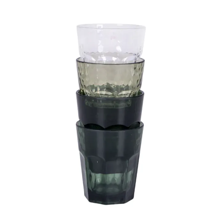 Limonadeglas Mix & Match 4-Stuks 200ML Groen - Bo-Camp