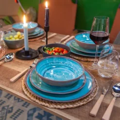 Melamine 12-Delig Servies Halo - Bo-Camp