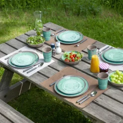 Melamine 12-Delig Servies Halo - Bo-Camp