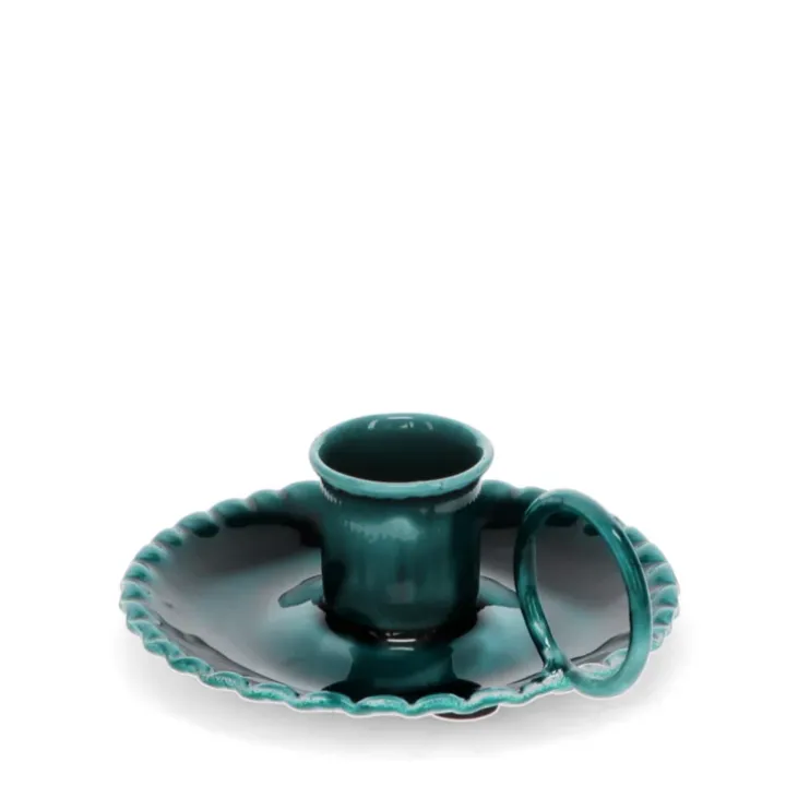 REX London - Emaille kaarsenhouder met handvat