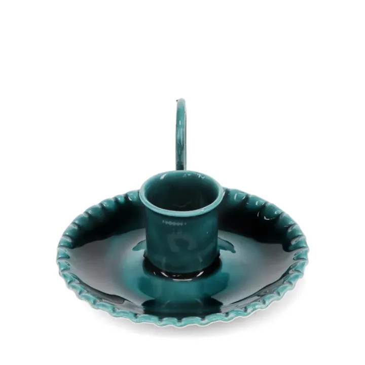 REX London - Emaille kaarsenhouder met handvat